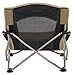 ALPS Mountaineering Rendezvous Low Camping Chairs for Adults with Arms, Cool Mesh Center, Powder Coated Steel Frame, Compact Folding Design and Carry Bag, Khaki
