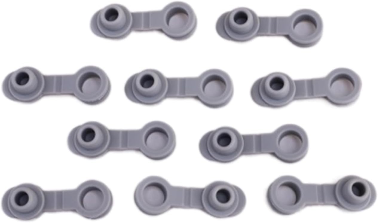 Photo 1 of 10Pcs Grey Universal Silicone Sealing Bottle Straw Hole Grommets Stopper Lids Straw Plug Replacement Tumber 20/30Oz Cup, Wine Stoppers, Wine Stoppers and Pourers