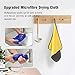 Tsumbay Microfiber Cleaning Cloth 16'' x 16'' Microfiber Car Cleaning Cloths 400gsm Thick Premium Professional Soft Towel 6pack Super Absorbent Drying Detailing Waxing Towel for Cleaning Home/Office