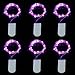 YIHONG Set of 6 String Lights Battery Operated - 7.2ft Fairy Firefly Lights for Indoor Outdoor Party Centerpiece DIY Decor - Purple