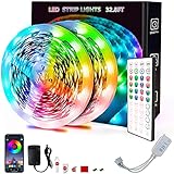 LED Strip Lights for Bedroom, RGB Color Changing