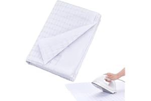 BENECREAT 5.5 Yards x 47.2 Inch Fusible Interfacing with Grid Nonwoven Layout Iron On, White Polypropylene Lightweight Interf