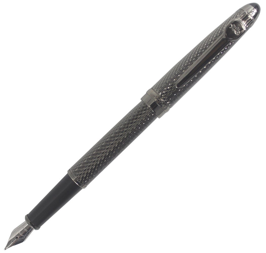 Abcsea Advanced Medium Nib Fountain Pen Executive Gray Rhombus