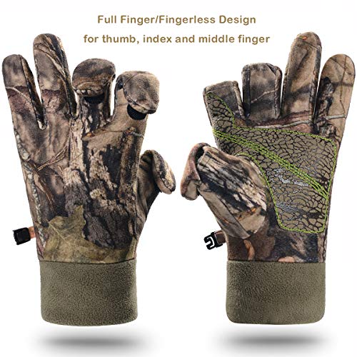 Camouflage Hunting Gloves Fingerless Camo Archery Hunting Accessories