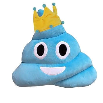 Carry stone Amüsant Emoji Emoticon Kissen Herz Augen Poo Form Kissen Geschenk Mit Krone Langlebig und Praktisch