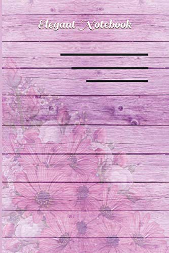Elegant Purple Vintage A5 Notebook, Diary Wooden Design, Journal with Extra Thick Lines, Premium Thick Paper 120 GSM, 200 Pages: Journals to Write in for Women and Students, 9 x 6 in