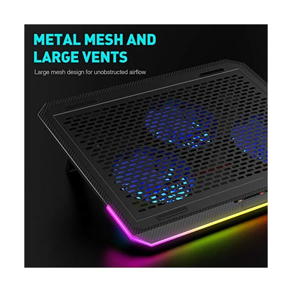 havit-Cooling-Pad-RGB-156-17-Laptop-Cooler-with-3-Quiet-Fans-and-Touch-Control-Pure-Metal-Panel-Portable-Cooling-Stand-F2073-Blue havit Cooling Pad RGB 15.6-17" Laptop Cooler with 3 Quiet Fans and Touch Control, Pure Metal Panel Portable Cooling Stand (F2073, Blue)