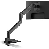 BenQ ErgoArm BSH01 Heavy Duty VESA Desk Mount for Screen up to 45" &amp; 44 lbs | VESA 75&times;75, 100&times;100. Fits desks 12&ndash;45mm thick. Reinforcement plate desktop protect. Top mounting - clamp &amp; grommet. Black