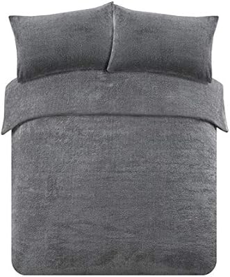 grey teddy duvet cover