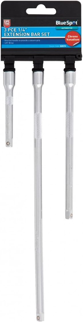Blue Spot Tools 02074 1/4-inch Extension Bar Set (3 Pieces)