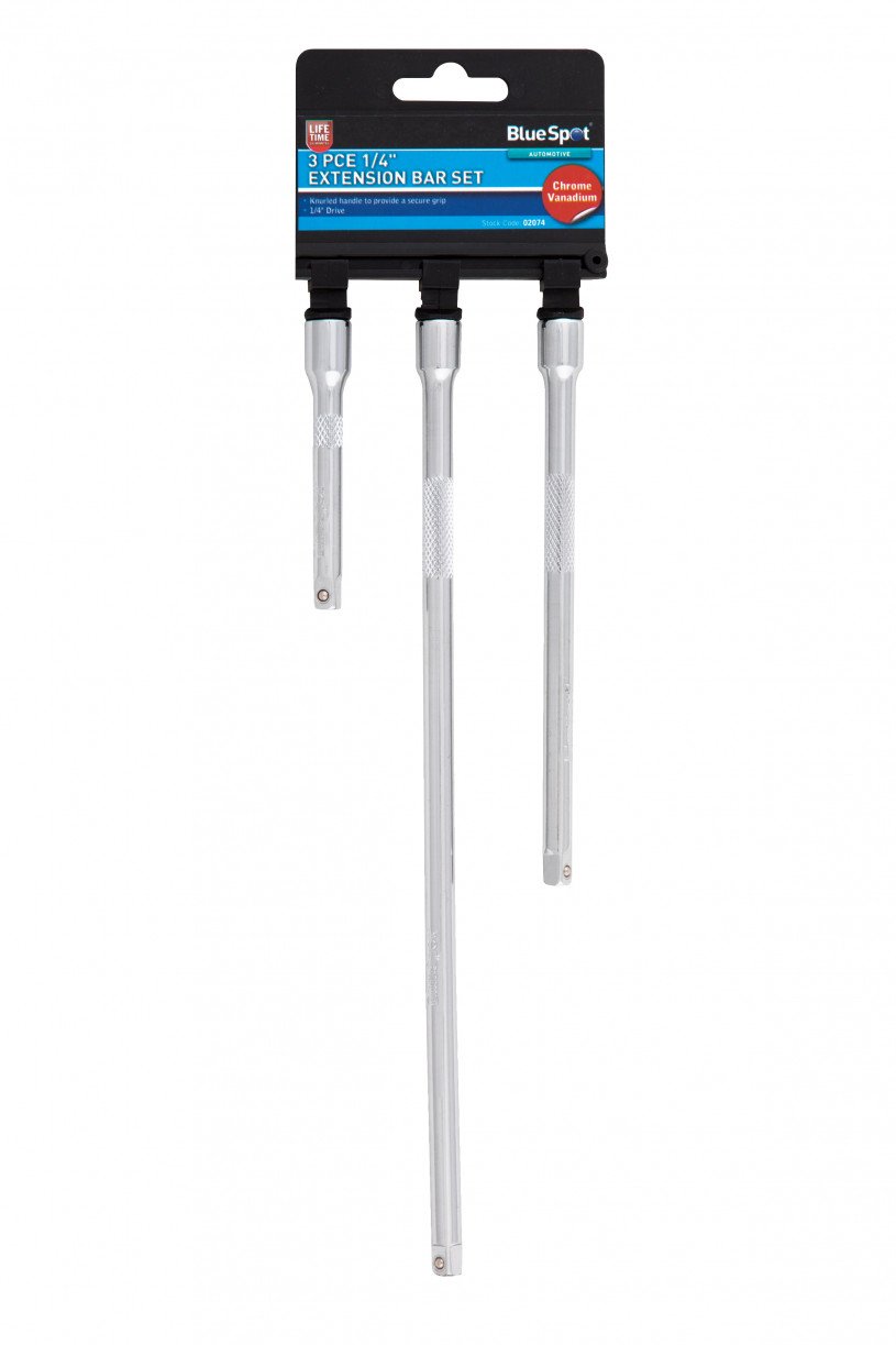 Blue Spot Tools 02074 1/4-inch Extension Bar Set (3 Pieces)