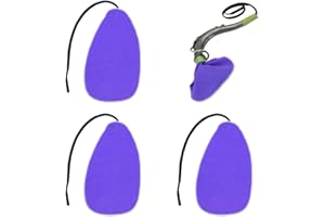 Clarinet Cleaning Kit, 3-Piece Cotton Cloth Set with Swab, for Clarinet, Piccolo, Saxophone (Purple)