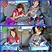 Kids Travel Activity & Snack Tray by On The Go Families- Heavy Duty Side Walls, Solid Lap Desk with Large Pockets for Storage - Portable, Waterproof & Machine Washable (Pink 2.0)