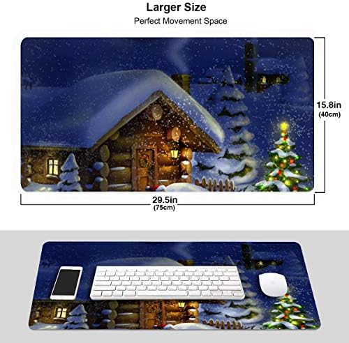 Lotin J マウスパッドクリスマス 壁紙 デスクマット 大型おしゃれ 滑り止め ゲーム用 40 75cm B07v5v4lrp 1 624円