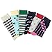 Tutast Colorful Dress Socks for Men - 6 Pairs Fun Patterned Cotton Socks Fashion Comfort Breathable Elastic Mens Socks, Size 10-13