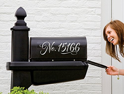 Mailbox Number Sticker | Numbers for Mailbox | Custom Mailbox Decal | Set of 2 Decals