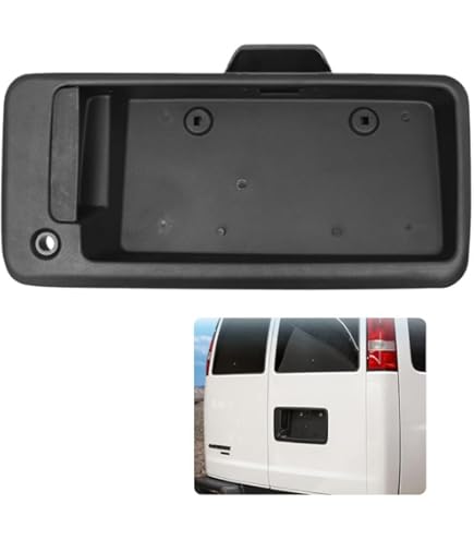 Exterior Door Handle, Rear Right Cargo Door Handle with License
