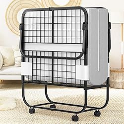 Homieasy Folding Bed with Mattress, Portable