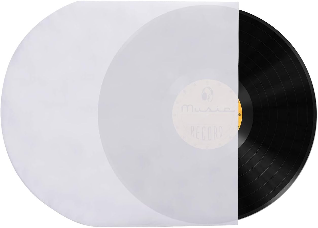 Facmogu 100 Pieces 7 Inch Round Bottom Vinyl Record Sleeves - Image 4
