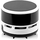 Mini Portable Handheld Cordless Tabletop Crumb Sweeper Desktop Vacuum Cleaner Battery Operated (Black)