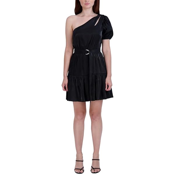 Amazon.com: BCBGeneration Womens One Shoulder Fit and Flare Mini Line  Cocktail Dress, Black, 2 US : Clothing, Shoes & Jewelry