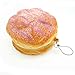 Pursuestar 1 Pc Jumbo Food Squishy Slow Rising Pineapple Bun Cream Bread Bag Strap Hand Pillow Kids Girls Toy