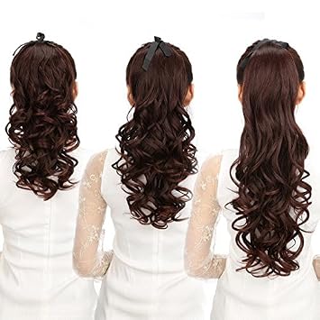 Amazon Com Women Girls Female Sham Short Wave Wig Large Volumes