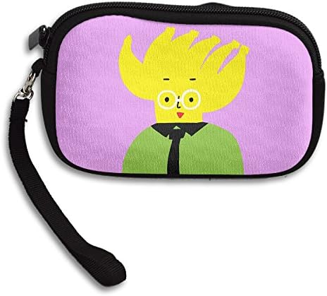 Humor Banana Man With Glasses Small Money Wallet Coin Purse Pouch Bag