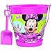 Disney Minnie Mouse Pail with Shovel Birthday Party Favour and Prize Giveaway (1 Piece), Pink, 7 1/4