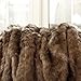 Best Home Fashion Coyote Faux Fur Throw Blanket - 58