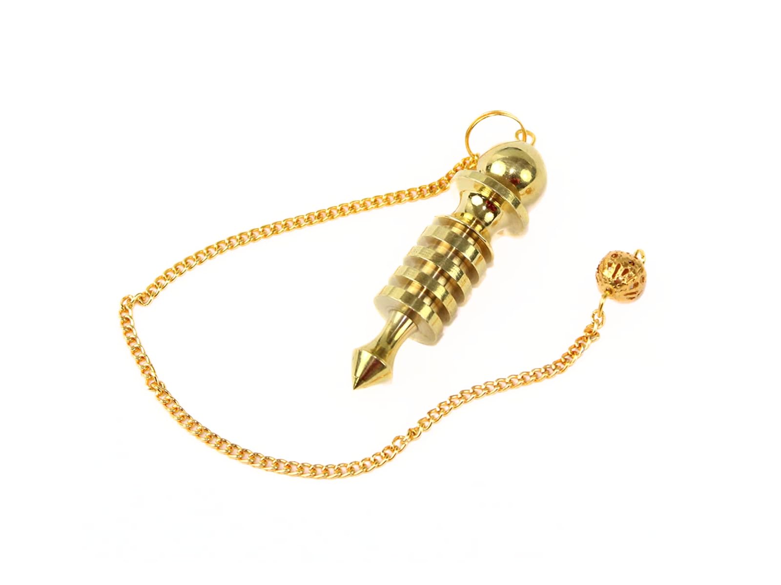 Jet International Isis 4 Plate Ring Brass Metal Isis Pendulum Healing Dowsing A++ Reiki