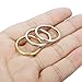 FIBO STEEL 3 Pcs 2MM Stainless Steel Womens Stacking Rings for Girls Wedding Engagement Rings,Size 8