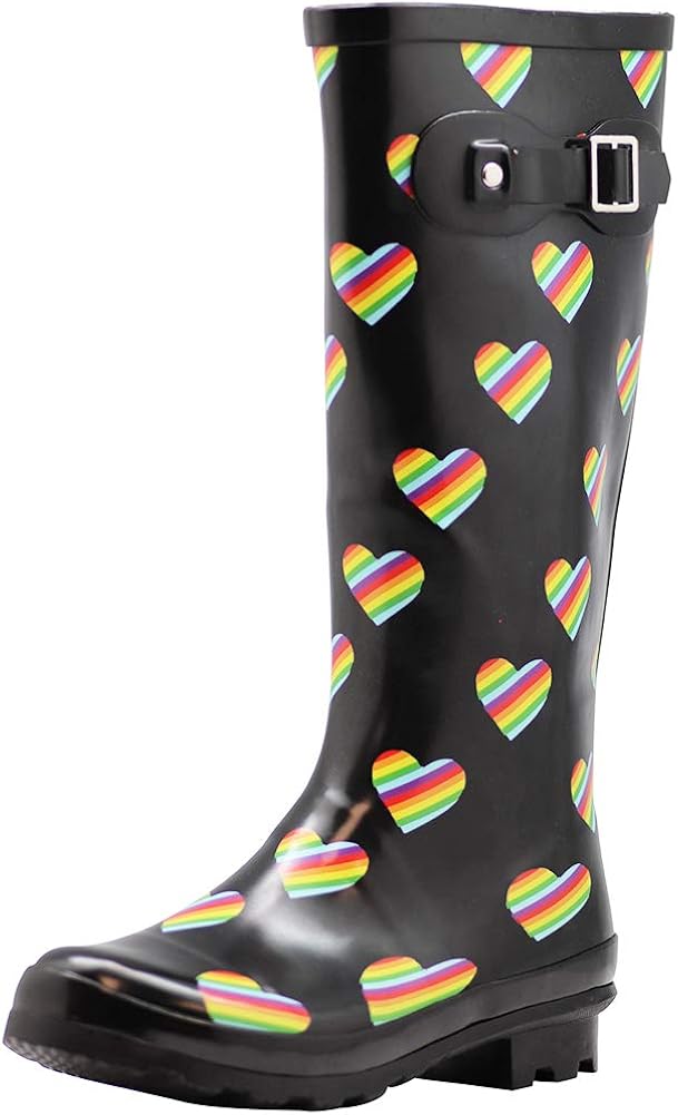 NORTY Women's Hurricane Wellie - 14 Solids and Prints - Glossy & Matte Waterproof Hi-Calf Rainboots