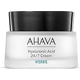 AHAVA Hyaluronic Acid 24/7 Cream - Long-lasting hydration from inside & out, boosts hydration, softening & refining skin's texture, long-term wrinkle prevention, with Osmoter, ATPeptides, 1.7 Fl.Oz