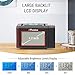 iTronics Projection Alarm Clock Radios for Bedroom, Alarm Clock with AM/FM Radio, Adjustable Loud Alarm and Backlight LCD Big Digits, Alarm Clock Radio with Projection on Ceiling, USB Phone Charger