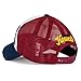 ililily Howel's Distressed Vintage Cotton Baseball Mesh Cap Snapback Trucker (Navy Red)