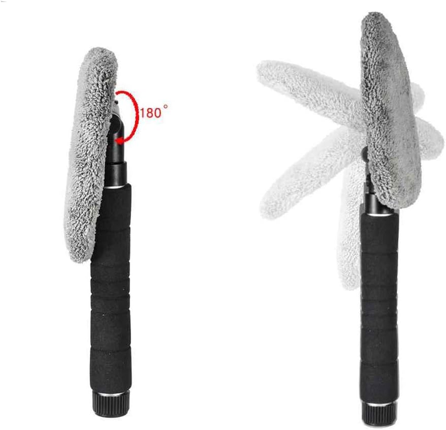 SoSickWithIt Windshield Cleaning Tool, Windshield Cleaner with Pivoting Triangular Head and Extendable Handle 2 Washable and Reusable Cover/Cloth for Interior Exterior Use Car Cleaning Kit: Automotive