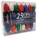 Good Tidings Northlight Holiday Light Set, 25-Lights, Ceramic Multi-Colored C9