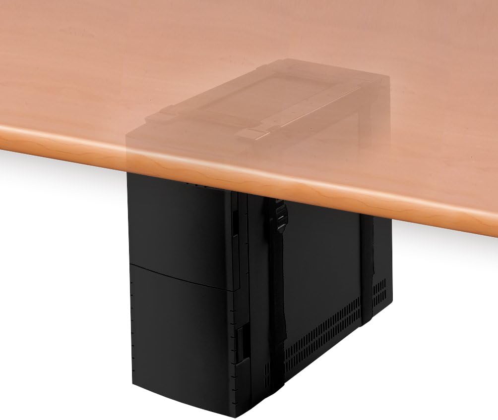 Newstar CPU-D025BLACK Under Desk PC Mount (Suitable PC Dimensions - Height: 3-60 cm / Width: 8-70 cm) - Black - Image 4