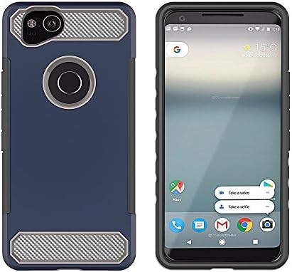 Google Pixel 2 Phone Cases, Yogem Thin Anti-slip Armor Protective Phone Case Cover for Google Pixel 2 (Navy blue)