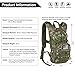 SHARKMOUTH Tactical MOLLE Hydration Pack Backpack 900D with 2L Leak-Proof Water Bladder, Keep Liquids Cool for Up to 4 Hours, Outdoor Daypack for Cycling, Hiking, Running, USA Flag Patch, ACUGreen