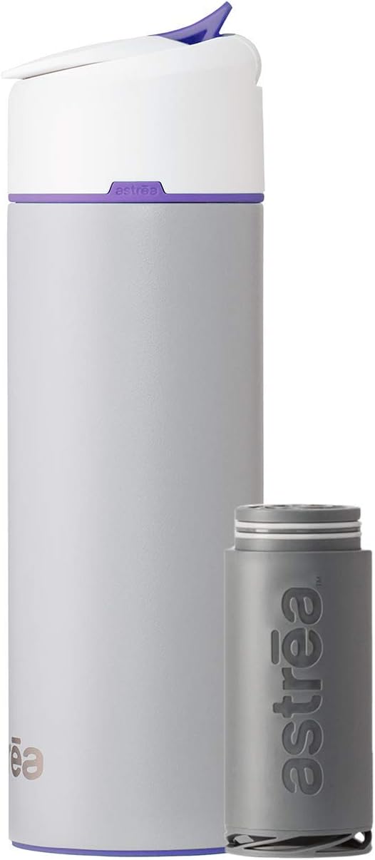 astrea 20 Ounce Premium Filtering Water Bottle with Certified Filter – Filters Lead – BPA Free – Stainless Steel