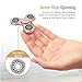 XDesign Fidget Focus Toy, Stress Reducer Hand Spinner Finger Toy for Kids and Adult, Easy Flick and Spin, Good for School, Work, Perfect for Stress Relieve, Champaign Gold