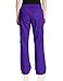 Cherokee Women's Mid-Rise Elastic Waist Cargo Scrubs Pant, Grape, Medium