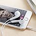 Premium Quality Earphones/Earbuds/Headphones with Stereo Mic and Remote Control Fully Compatible with iPhone iPad iPod Android Smartphones and Other Devices with 3.5mm Jack Plug(2 Pack White).