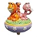 WL 4.75 Inch Garfield and Arlene Tails Ceramic Painted Trinket Box