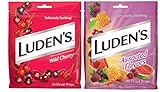 Luden's Wild Cherry & Assorted Flavors Throat Drops | 90 Drops | 2 Bags, 90 Count (Pack of 2)