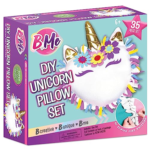 DIY Unicorn Pillow Kit for Girls No Sew Unicorn Pillow Make Your