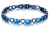 chaninely Magnetic Therapy Bracelet Titanium Stainless Steel Magnet Bracelets for Women Arthritis and Joint Pain