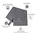 ARNUWA Microfiber Towel Quick Dry Ultra Absorbent Compact, Gray/Black L